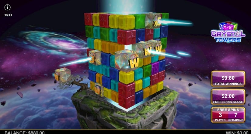 Crystal Towers slot screen 3