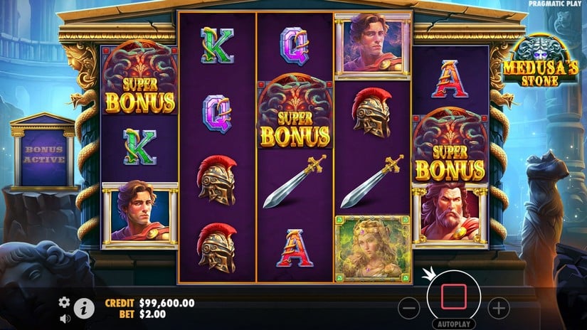 Medusa’s Stone slot screen 3