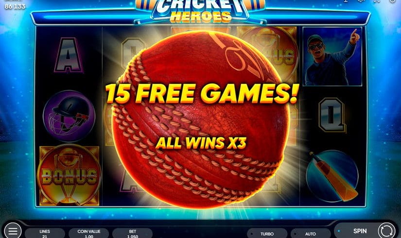 Cricket Heroes slot screen 7