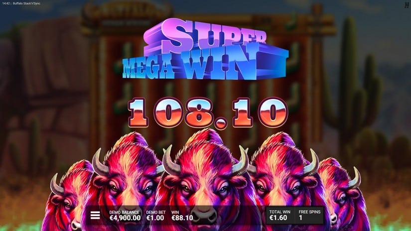 Buffalo Stack ‘n’ Sync slot screen 9