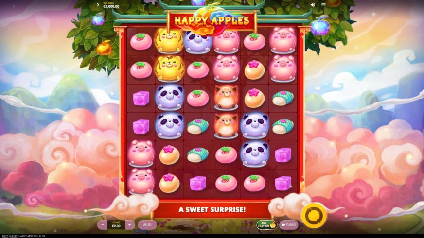 Happy Apples slot screen 1