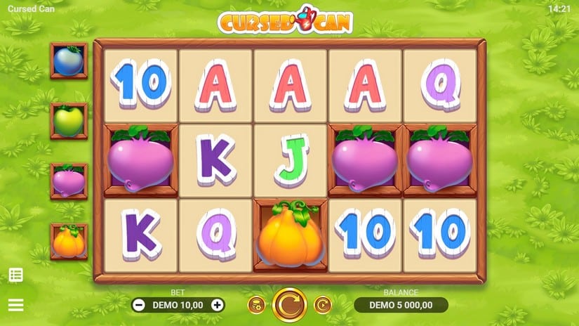 Cursed Can slot screen 1