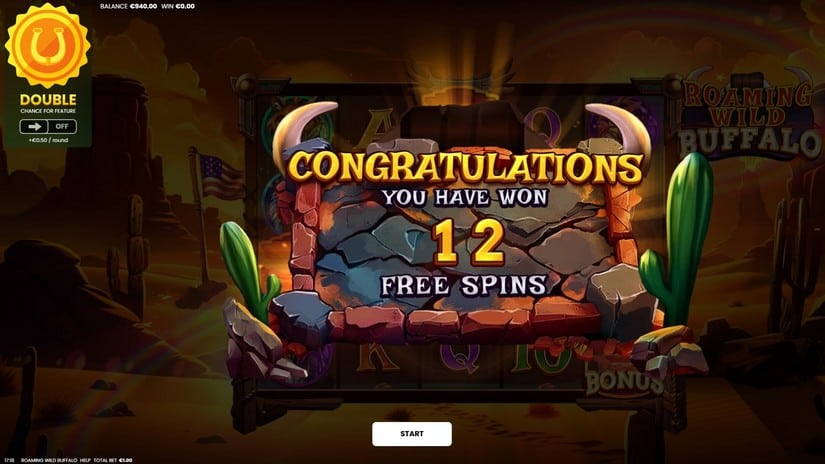 Roaming Wild Buffalo slot screen 3