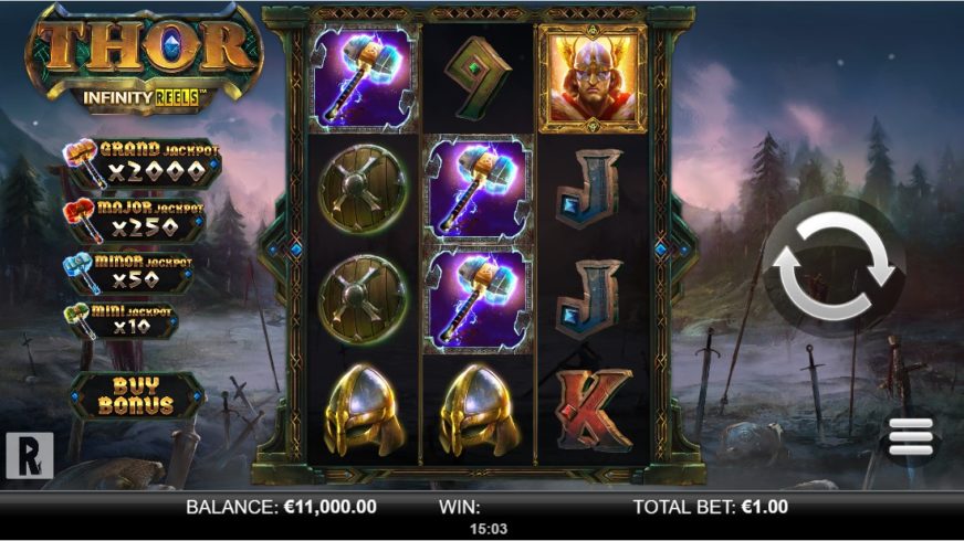 Thor Infinity Reels slot screen 1