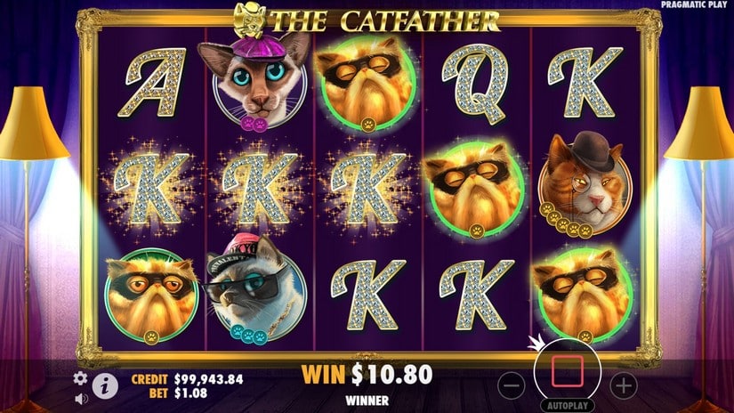 The Catfather slot screen 4