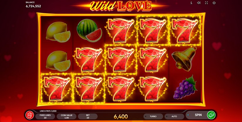 Wild Love slot screen 3