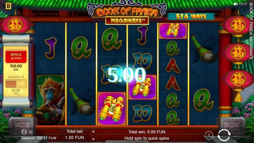 Book of Panda MEGAWAYS slot screen 2