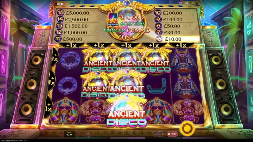 Ancient Disco slot screen 3