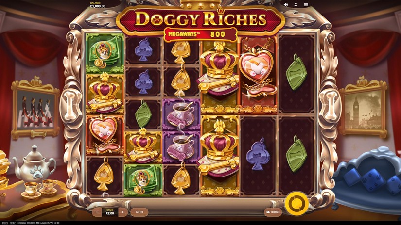 Doggy Riches Megaways slot screen 1
