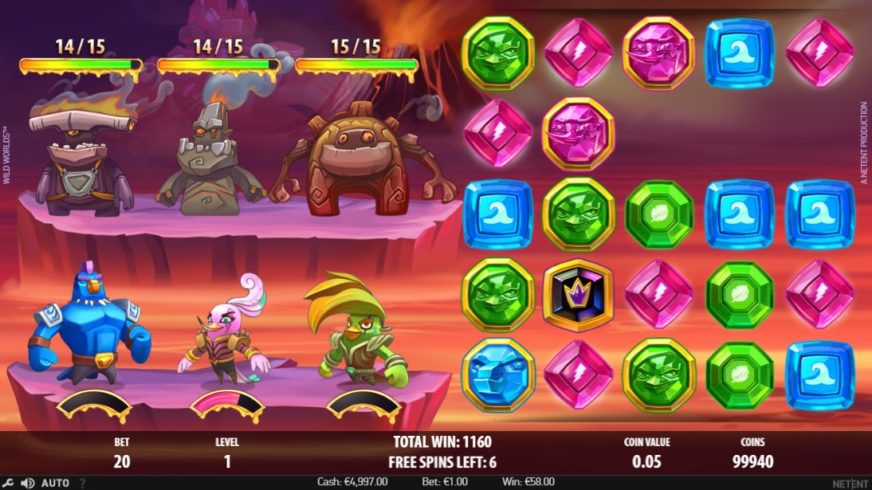 Wild Worlds slot screen 4