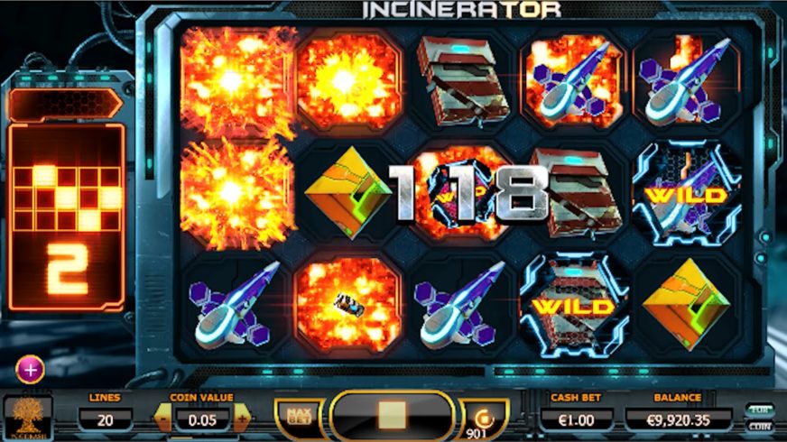 Incinerator slot screen 2