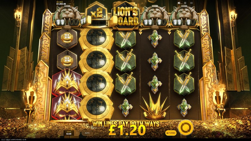 Lion’s Hoard slot screen 4