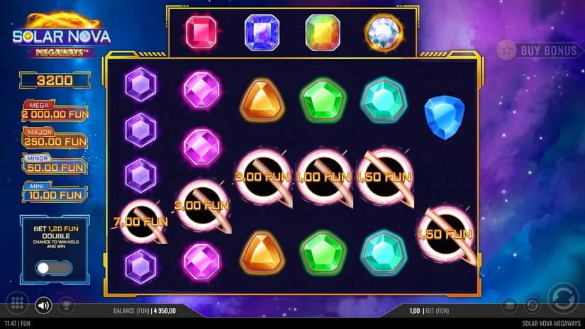 Solar Nova Megaways slot screen 2