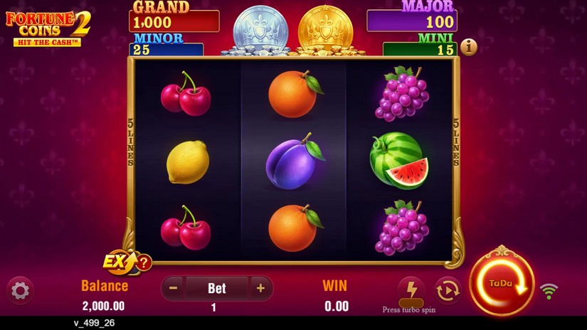 Fortune Coins 2 slot screen 1