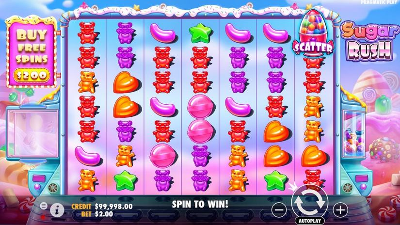Sugar Rush slot screen 3