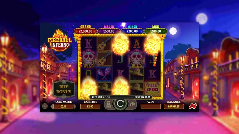 Fireball Inferno slot screen 4