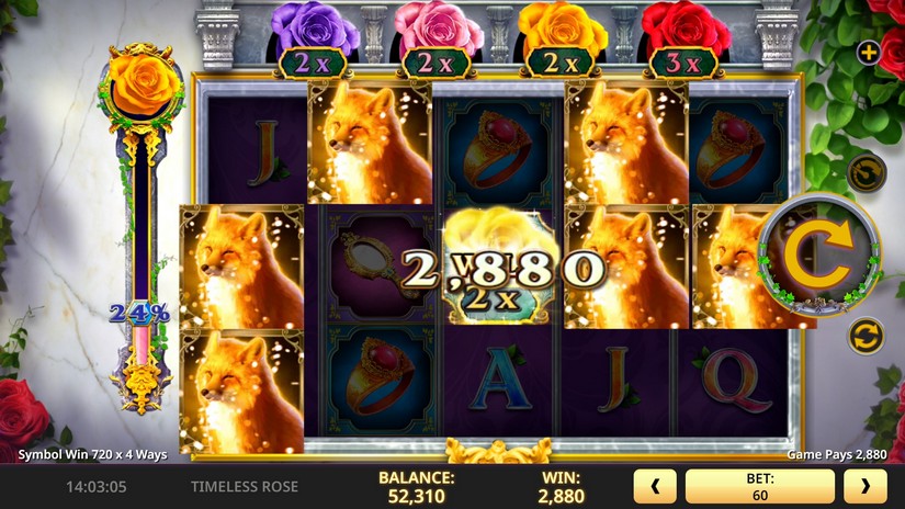 Timeless Rose slot screen 2