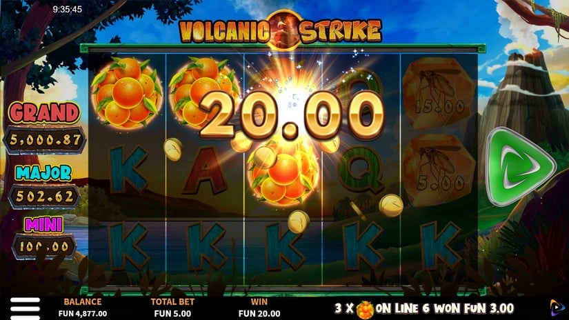 Volcanic Strike slot screen 3