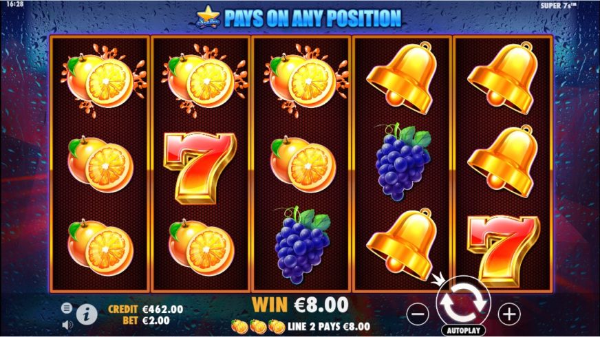 Super 7s slot screen 3