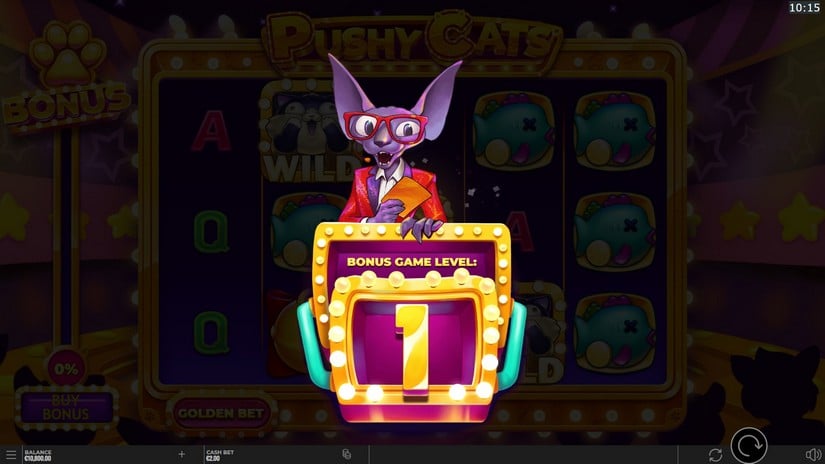 Pushy Cats slot screen 5