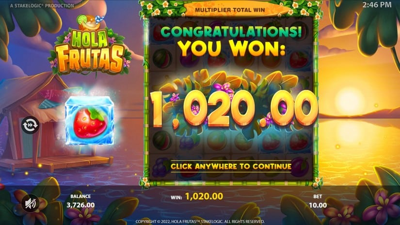Hola Frutas slot screen 6