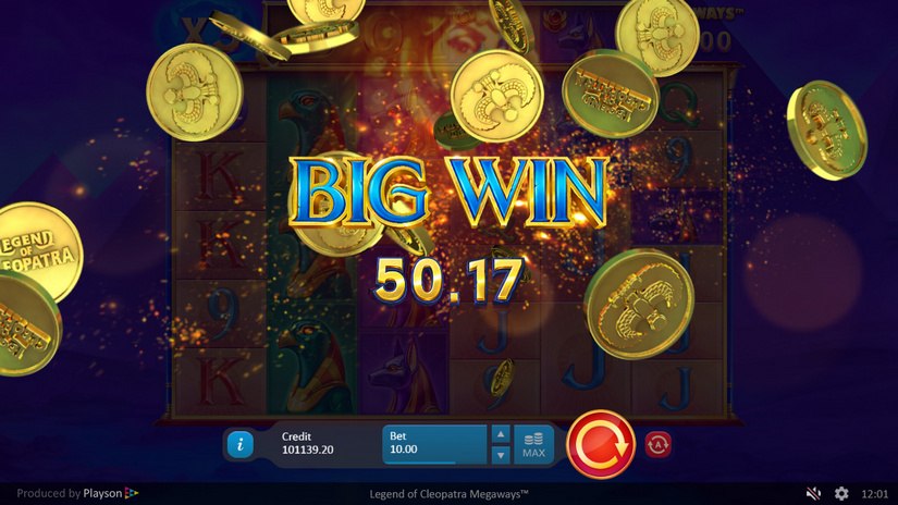 Legend of Cleopatra Megaways slot screen 7