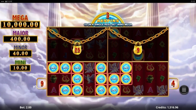 Amazing Link Zeus Epic 4 slot screen 4