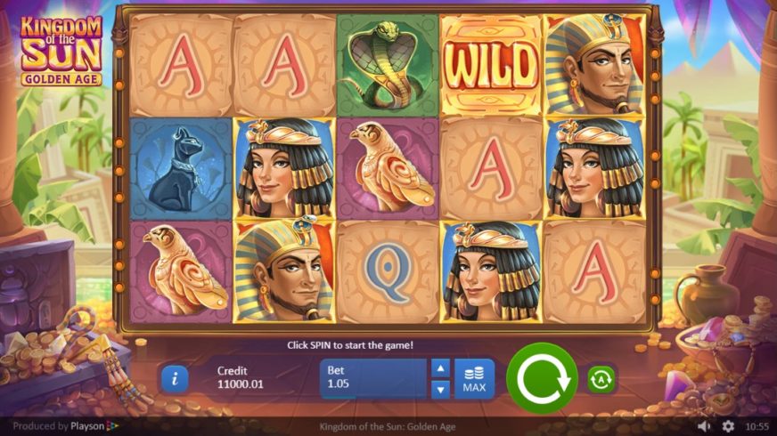 Kingdom of the Sun – Golden Age slot screen 1