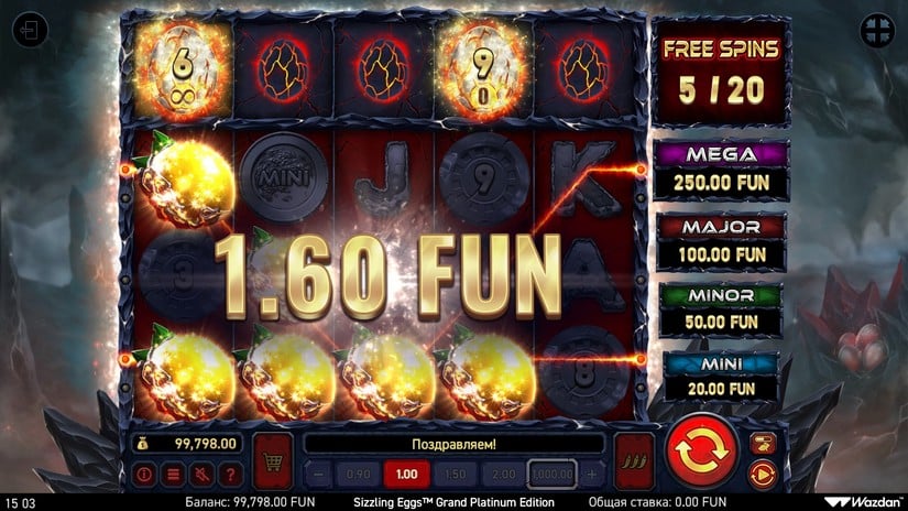 Sizzling Eggs™ Grand Platinum Edition slot screen 4