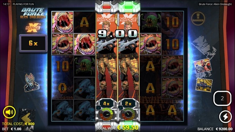 Brute Force Alien Onslaught slot screen 6