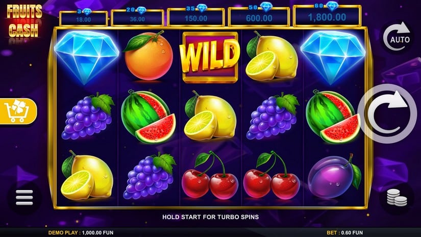 Fruits Cash slot screen 1