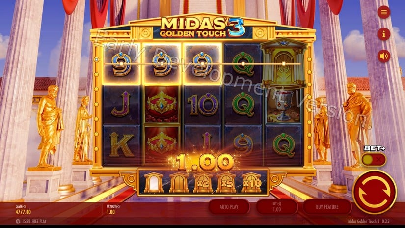 Midas Golden Touch 3 slot screen 2