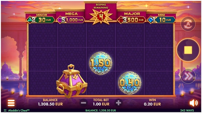Aladdin’s Chest slot screen 4