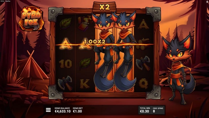 Pyrofox slot screen 6
