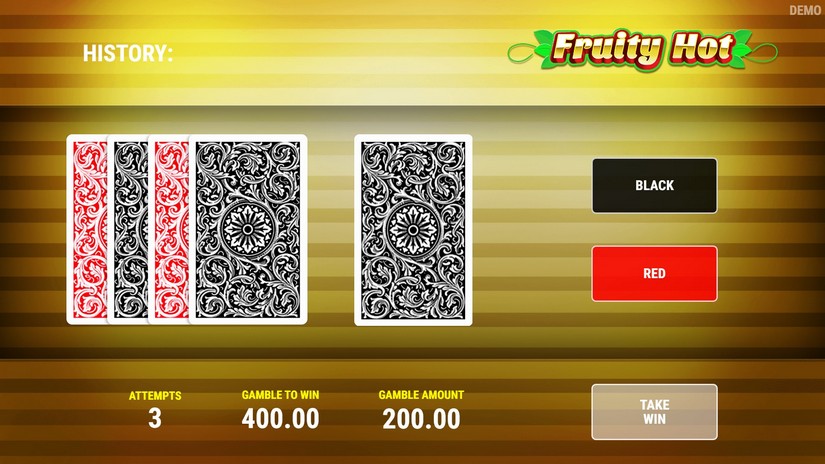 Fruity Hot slot screen 4