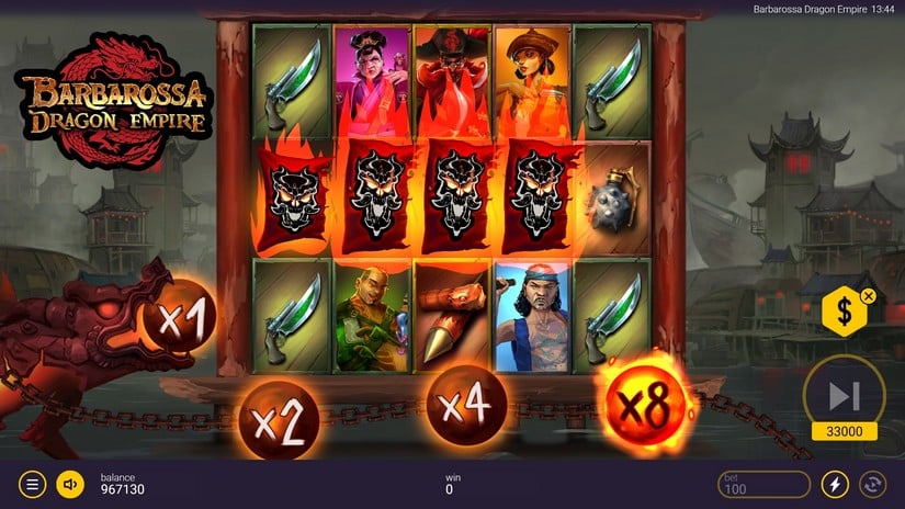Barbarossa Dragon Empire slot screen 3