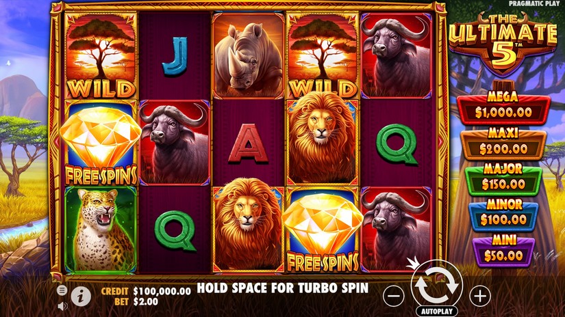 The Ultimate 5 slot screen 1