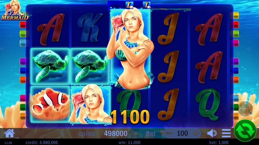 Lucky Mermaid slot screen 3