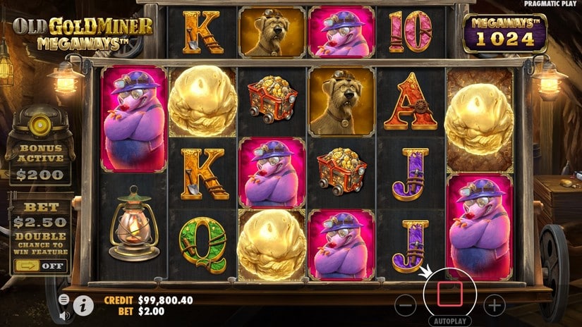 Old Gold Miner Megaways slot screen 3