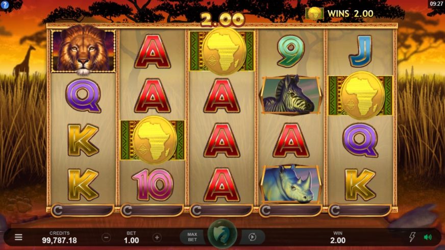 African Quest slot screen 2