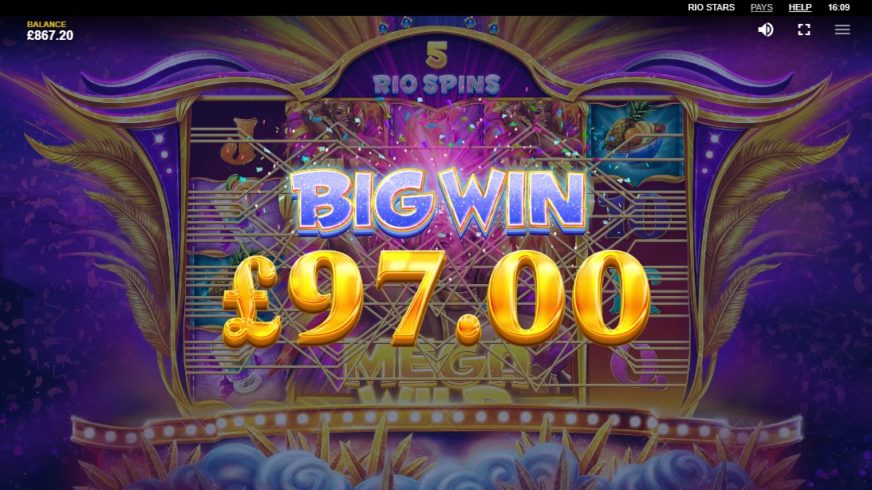 Rio Stars slot screen 4