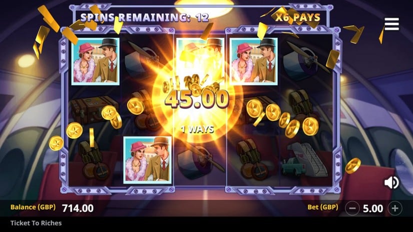 Ticket to Riches slot screen 9