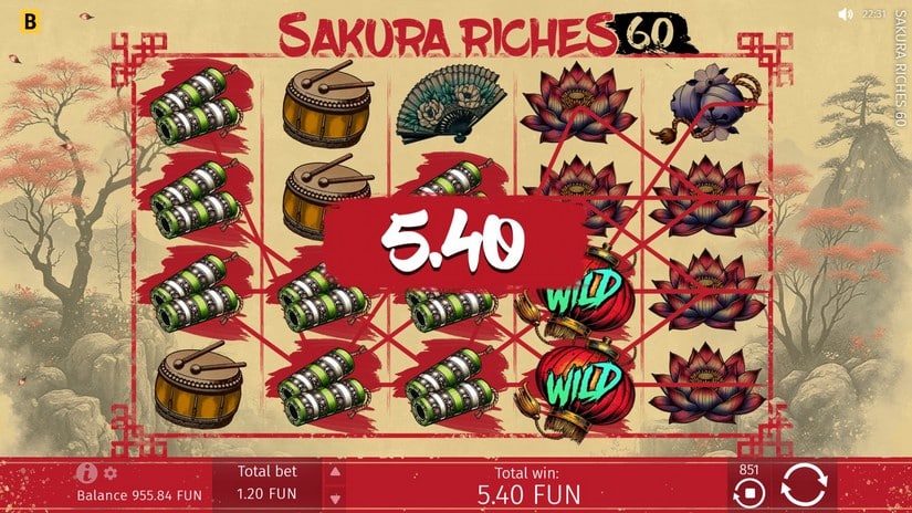 Sakura Riches 60 slot screen 5