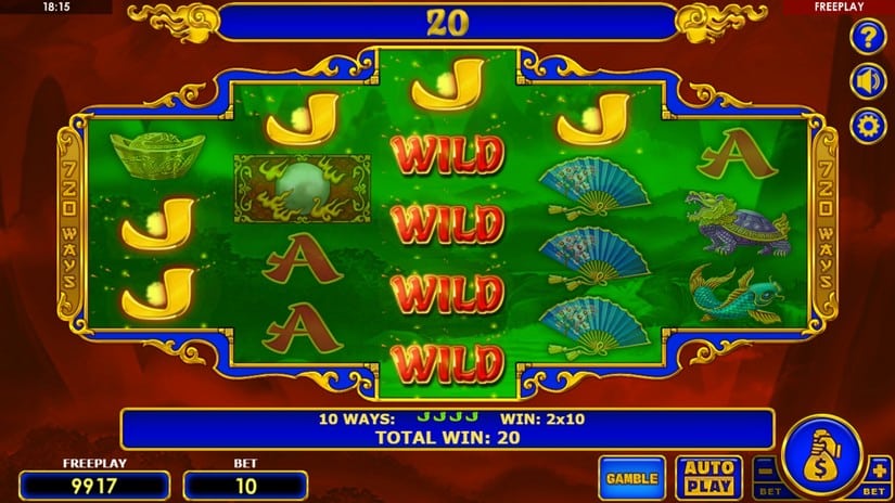 Dragon’s Gift slot screen 4