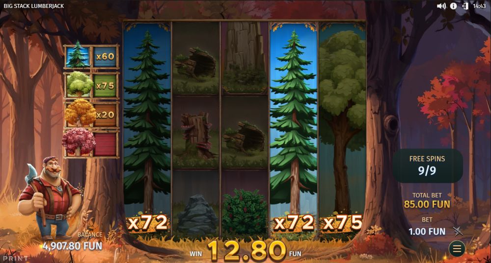 Big Stack Lumberjack high volatility bonus