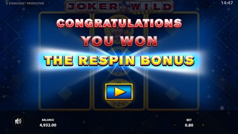 Joker Wild Respin slot screen 4
