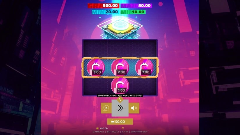 Bit Vault slot screen 2