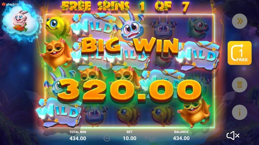 Wild Creatures slot screen 6