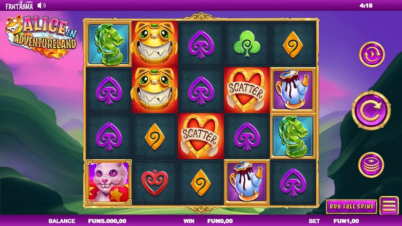 Alice In Adventureland slot screen 1