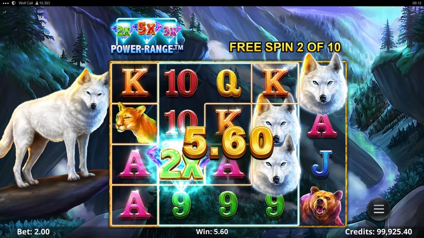 Wolf Call slot screen 4